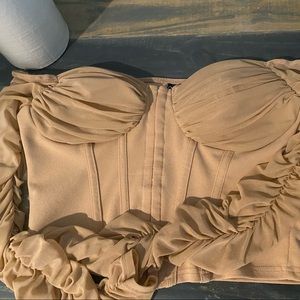 Corset style crop top